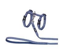 Laisse et harnais pour chat Nobby Pet Marine Navy Bleu TU