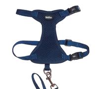 Nobby 88411-06 Harnais pour Chat en Maille Bleu L-XL