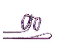 Nobby Charm Harnais + Laisse pour Chat Mauve 10 mm x 30/35 cm -120 cm