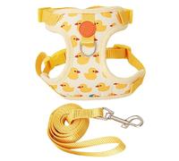 Laisse et harnais pour hamster | Ensemble de harnais en nylon pour hamster à motif de canard - Corde de traction multifonction souple réglable pour animaux de compagnie, fournitures d'extérieur pour