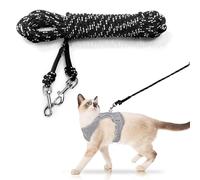Laisse Extra Longue pour Chat pour Cour, 15 m, légère, Longue et Fine pour Lapins, Chatons, Chiots et Petits Animaux