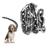 Laisse fausse chaîne pour gros chien, laisse amusante et imperméable, absorbe les chocs pour l'entraînement, la marche, chaînes en fer simulées confortables pour chats et chiens