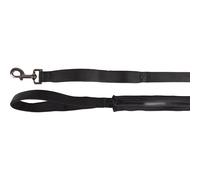 Flamingo Pet Products - Laisse KAYGA Noir avec Petit Rangement 1.60 m x 25 mm pour Chien