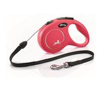 Laisse Flexi Classic Cordon S 8 m rouge chiens max 12 Kg
