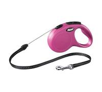 Laisse Flexi M Rose, Cordon 8 Mètres Pour Chien Jusqu'à 20 Kg