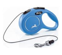 Laisse - Flexi - New Classic Cat - 3 m - Bleu - Pour animaux jusqu'à 8 kg
