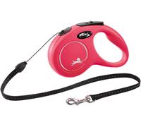 Laisse Flexi New Classic Cordon S/5m Rouge