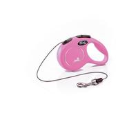 Laisse - Flexi - New Classic XS - 3 m - Rose - Pour petits animaux jusqu'à 8 kg