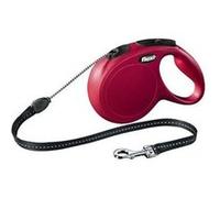 FLEXI Laisse New Classic M Corde 8m Rouge