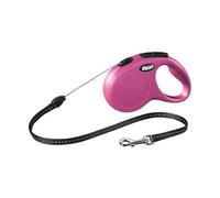 Laisse Flexi S Rose, Cordon 5 Mètres Pour Chien Jusqu'à 12 Kg