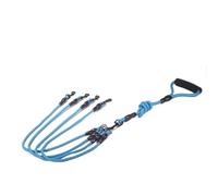 Laisse for Chien de Compagnie Corde en Nylon Double Double Deux têtes Laisse for Chiens coupleur 2 Voies Marche Deux Colliers for Chiens et Plus Harnais laisses for Chiens Laisse Chien(Blue 4 Ropes)