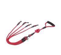 Laisse for Chien de Compagnie Corde en Nylon Double Double Deux têtes Laisse for Chiens coupleur 2 Voies Marche Deux Colliers for Chiens et Plus Harnais laisses for Chiens Laisse Chien(Red 4 Ropes)