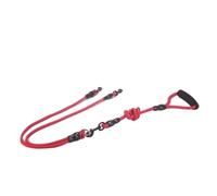 Laisse for Chien de Compagnie Corde en Nylon Double Double Deux têtes Laisse for Chiens coupleur 2 Voies Marche Deux Colliers for Chiens et Plus Harnais laisses for Chiens Laisse Chien(Red 2 Ropes)
