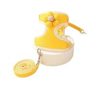 Laisse for Chien Style Gilet Petit Chien Bichon Harnais Teddy Chiot Chiot Chien Laisse de Promenade(Yellow,1.6M_S)