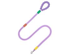 Laisse Lasso avec Les Deux Cordes sont Assemblées 1.4m Longe pour Chien Confortable Rembourrée Poignée Crochet Rotatif À 360° Design Anti Emmêlemen Chien de Grande et Petite Taille(3-20kg)