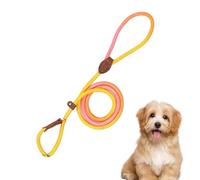 Laisse lasso avec stoppeur de traction - Harnais pour animaux de compagnie - Laisse en nylon pour les promenades - Harnais réglable anti-traction - Pour activités de plein air, randonnée, camping