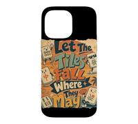 Laisse Les tuiles Tomber là où Elles Peuvent Jouer au Mahjong Tile Coque pour iPhone 14 Pro Max