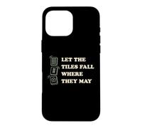 Laisse Les tuiles Tomber là où Elles Peuvent Jouer au Mahjong Tile Coque pour iPhone 16 Pro Max