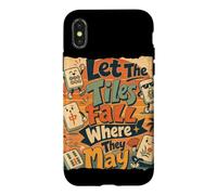 Laisse Les tuiles Tomber là où Elles Peuvent Jouer au Mahjong Tile Coque pour iPhone X/XS