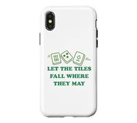 Laisse Les tuiles Tomber là où Elles Peuvent Jouer au Mahjong Tile Coque pour iPhone X/XS