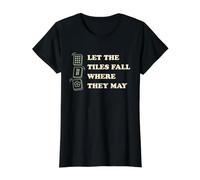 Laisse Les tuiles Tomber là où Elles Peuvent Jouer au Mahjong Tile T-Shirt Graphique avec Valeur