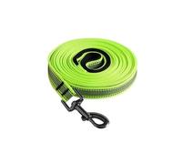 Laisse longue réfléchissante en caoutchouc antidérapant pour chien - Longueur : 1,2 m, 3 m, 5 m, 10 m, 15 m de long
