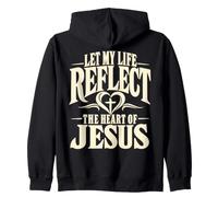 Laisse ma Vie refléter Le cœur de la Foi chrétienne de Jésus Sweat à Capuche