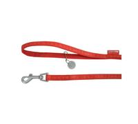 Laisse - Mac Leather - 25mm - Rouge - 1,20 M - Réglable et confortable