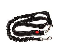 Laisse Mains Dégagées Ceinture Ajustable, Chien Jogging Randonnée | Nylon Noir, Libération Rapide, Prise Confortable, Usage Marche Active, Poids 215g