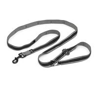 Kurgo Laisse Mains Libres Quantum 6 en 1 pour Chien, Ceinture/Laisse de Course, Marche ou randonnée, Réglable, Réfléchissante, Noir