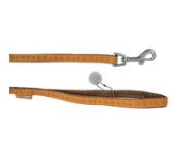LAISSE MC LEATHER 25 MM/120 CM JAUNE ZOLUX