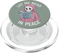 Laisse-Moi Lire en Paix Ghost Bookish Book Lover Lecture PopSockets PopGrip pour MagSafe