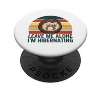 Laisse-Moi Seule, Je suis en Hibernation, hérisson introverti, rétro PopSockets PopGrip Adhésif