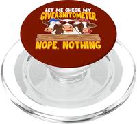 Laisse-Moi vérifier Mon Giveashitometer Funny Vaches PopSockets PopGrip pour MagSafe