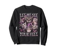 Laisse-Moi Voir tes Pieds Cats Bootleg Funny Sweatshirt