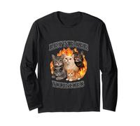 Laisse-Moi Voir tes Pieds Funny Cat Gen Z Meme Cringe Brainrot Manche Longue