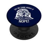 Laisse-Moi y réfléchir Non, Terrier tibétain PopSockets PopGrip Adhésif
