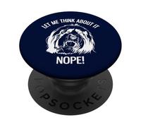 Laisse-Moi y réfléchir Non, Terrier tibétain PopSockets PopGrip Adhésif
