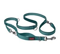 Laisse Multifonctions HALTI Anatomy - Laisse réfléchissante à Double extrémité Absorbant Les Chocs, idéale pour Les promenades et l’éducation des Chiens. Convient aux Chiots (Taille S, Sarcelle)