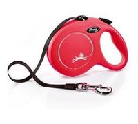 Final Touch New Classic Laisse Rétractable, Large, Sangle, 5m, Rouge