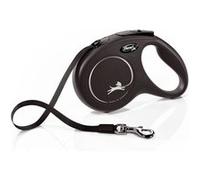 Laisse New Classic M Tape 5 m black Flexi CL20T5-251-S-20 Noir G