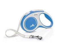 Laisse enrouleur - FLEXI - New Comfort - 5 m - Bleu - Pour chiens jusqu'à 15 kg