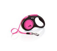 Laisse New Neon M Tape 5 M Black/ Neon Pink Flexi Cl21t5-251-S-Neop