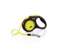 Flexi Laisse rétractable New Classic néon sangle – Taille M – 5 m