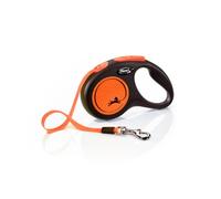 Flexi Laisse Classic sangle S 5m jusqu'à 15kg Orange Néon