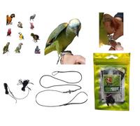 Laisse plus corde 3 mm élastique et pare-cord, harnais avec crochet 37 mm épaisseur 2,5 mm pour vol libre, à insérer à la patte de votre paquet, 1,5-5-E-10 m