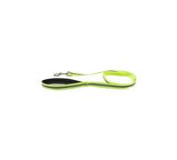 laisse poignee confort avec bande reflechissante l120cm*l25mm - coloris jaune