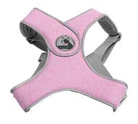 Laisse pour Animaux de Compagnie avec Harnais réfléchissant, réglable et Respirant, pour Chats et Chiens, Sangle de Promenade extérieure (M)