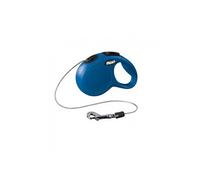 FLEXI, Laisse Modèle New Classic, Version Cordon, Forme Moderne et Ergonomique, Système de Guidage perfectionné, Laisse à Enrouleur, Made in Germany, Bleu, XS - 5m