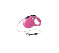 Flexi, Laisse Modèle New Classic, Version Cordon, Forme Moderne et Ergonomique, Système de Guidage perfectionné, Laisse à Enrouleur, Made in Germany, Rose, XS - 5m